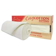 BATTING COSY COTTON NATURAL N/P 4OZ P/YD2, 100IN X 16.5YDS ROLL